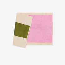 SUITE702 - MARTENS & MARTENS Badematte (50 x 80 cm) • Pink-Olive - ROSA ECK