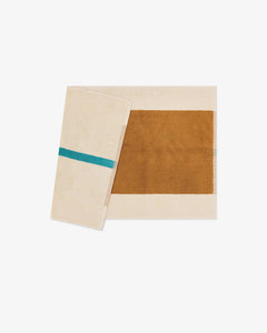 SUITE702 - MARTENS & MARTENS Badematte (50 x 80 cm) • Toffee-Turquoise - ROSA ECK