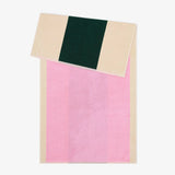 SUITE702 - MARTENS & MARTENS Badetuch (70 x 140 cm) • Pink-Dark Green - ROSA ECK