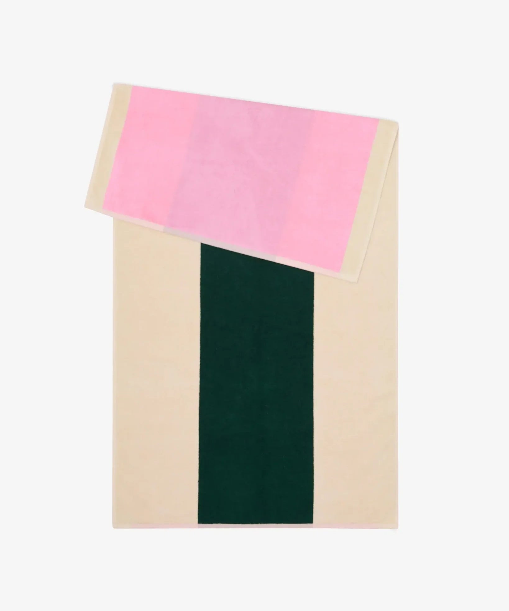 SUITE702 - MARTENS & MARTENS Badetuch (70 x 140 cm) • Pink-Dark Green - ROSA ECK