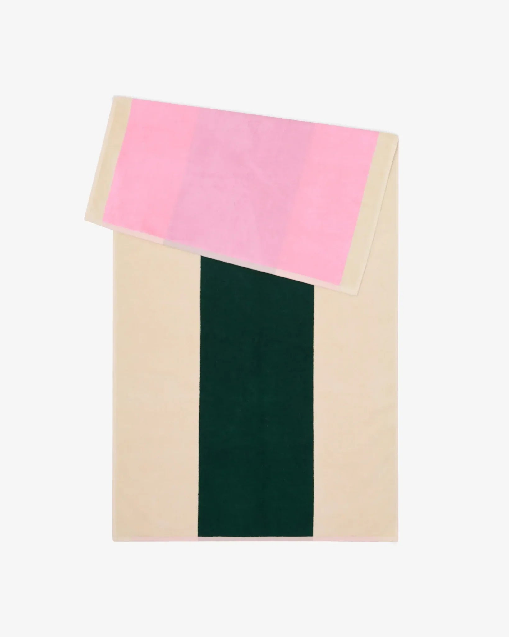 SUITE702 - MARTENS & MARTENS Badetuch (70 x 140 cm) • Pink-Dark Green - ROSA ECK