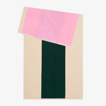 SUITE702 - MARTENS & MARTENS Badetuch (70 x 140 cm) • Pink-Dark Green - ROSA ECK