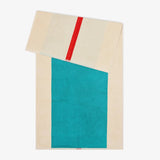 SUITE702 - MARTENS & MARTENS Badetuch (70 x 140 cm) • Red-Turquoise - ROSA ECK