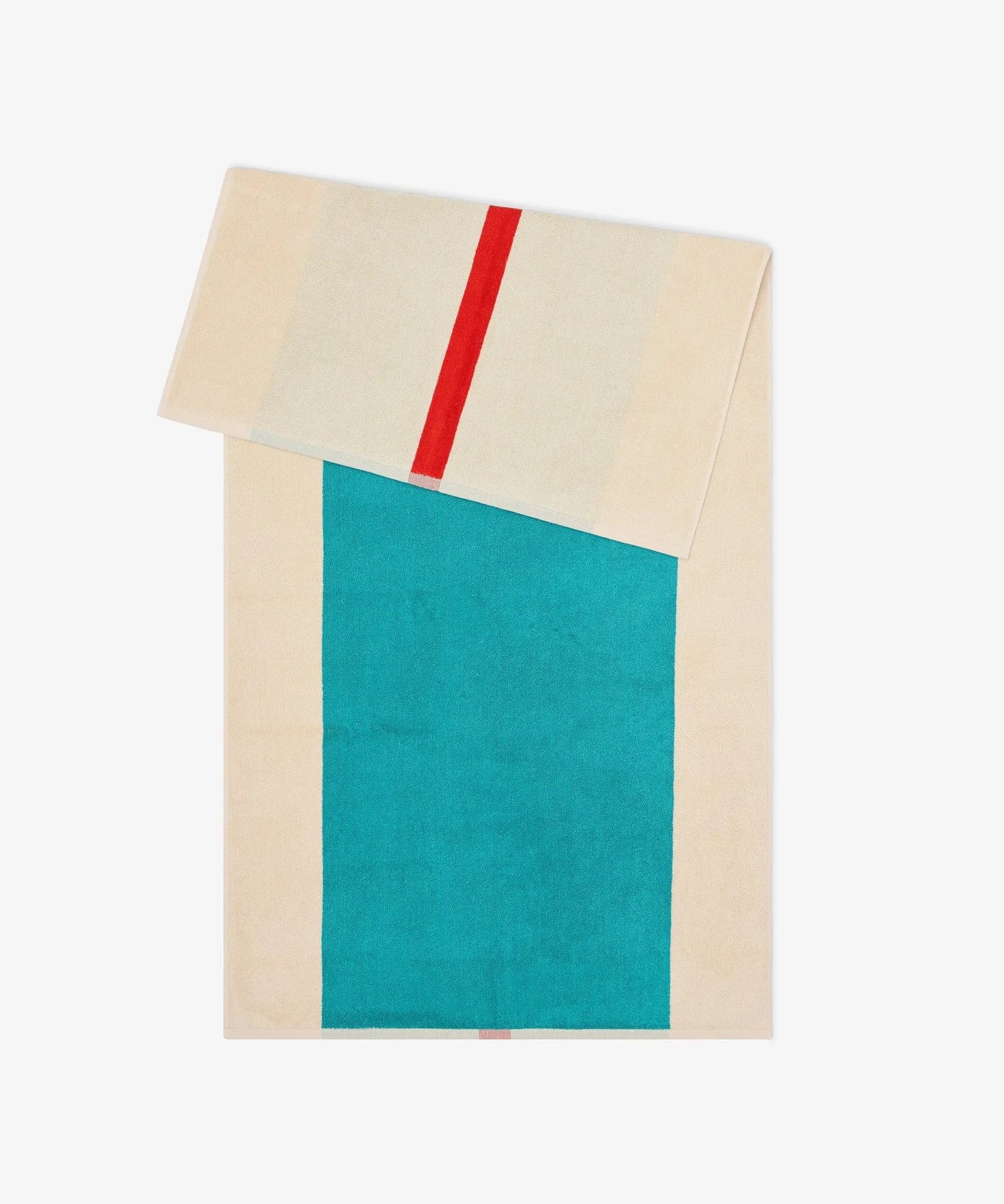 SUITE702 - MARTENS & MARTENS Badetuch (70 x 140 cm) • Red-Turquoise - ROSA ECK