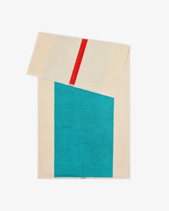 SUITE702 - MARTENS & MARTENS Badetuch (70 x 140 cm) • Red-Turquoise - ROSA ECK