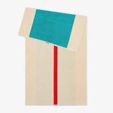 SUITE702 - MARTENS & MARTENS Badetuch (70 x 140 cm) • Red-Turquoise - ROSA ECK