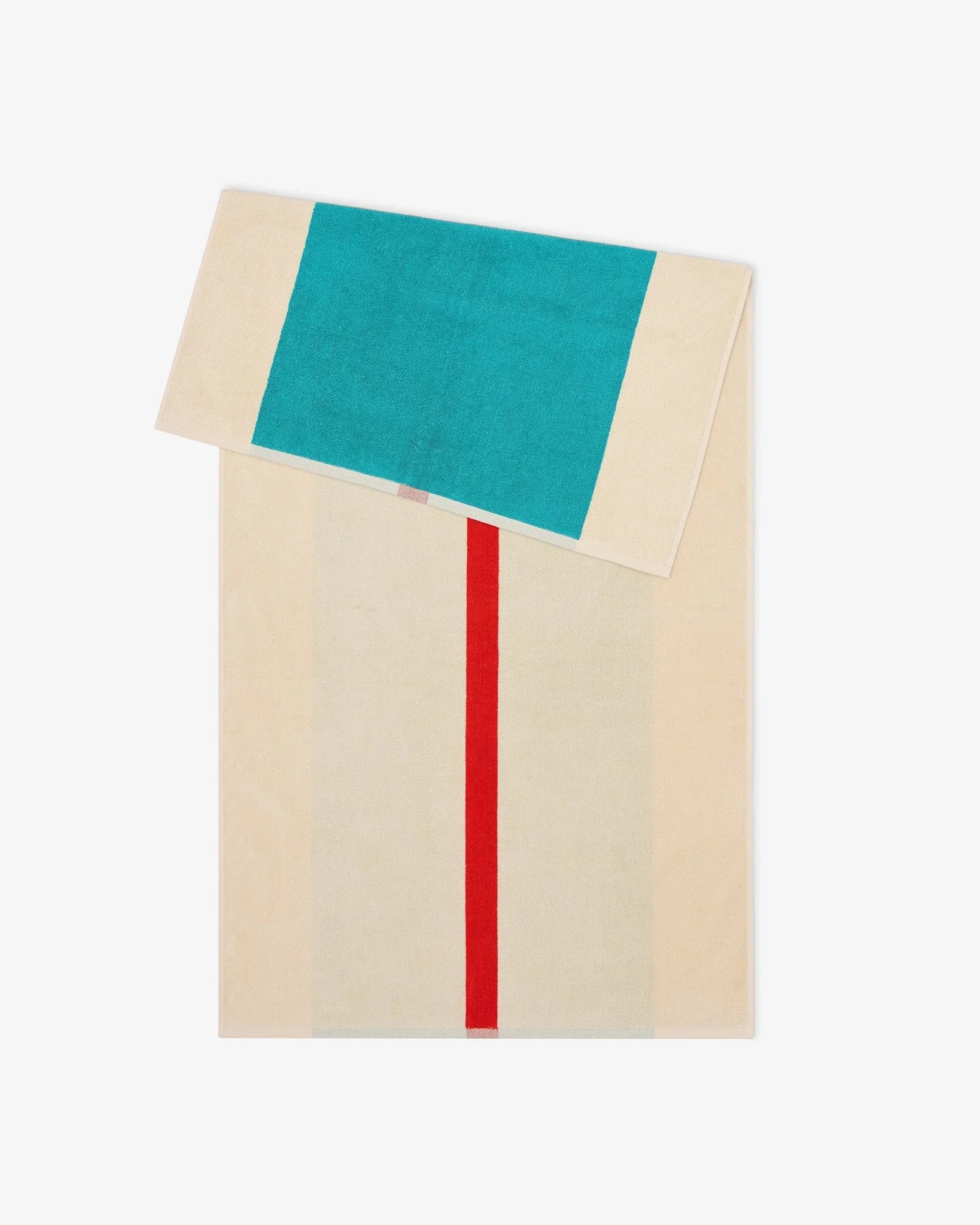 SUITE702 - MARTENS & MARTENS Badetuch (70 x 140 cm) • Red-Turquoise - ROSA ECK