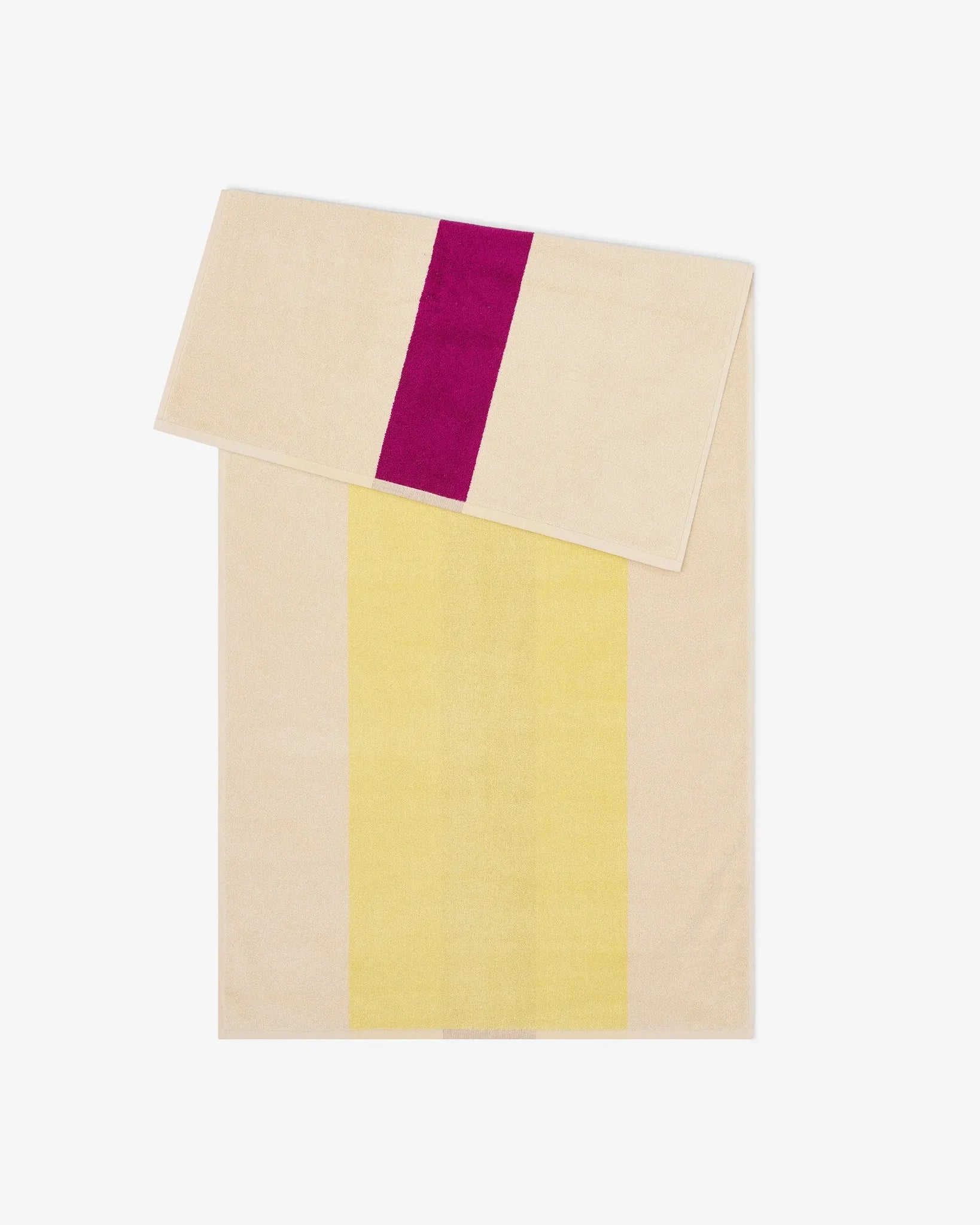 SUITE702 - MARTENS & MARTENS Badetuch (70 x 140 cm) • Yellow-Fuchsia - ROSA ECK