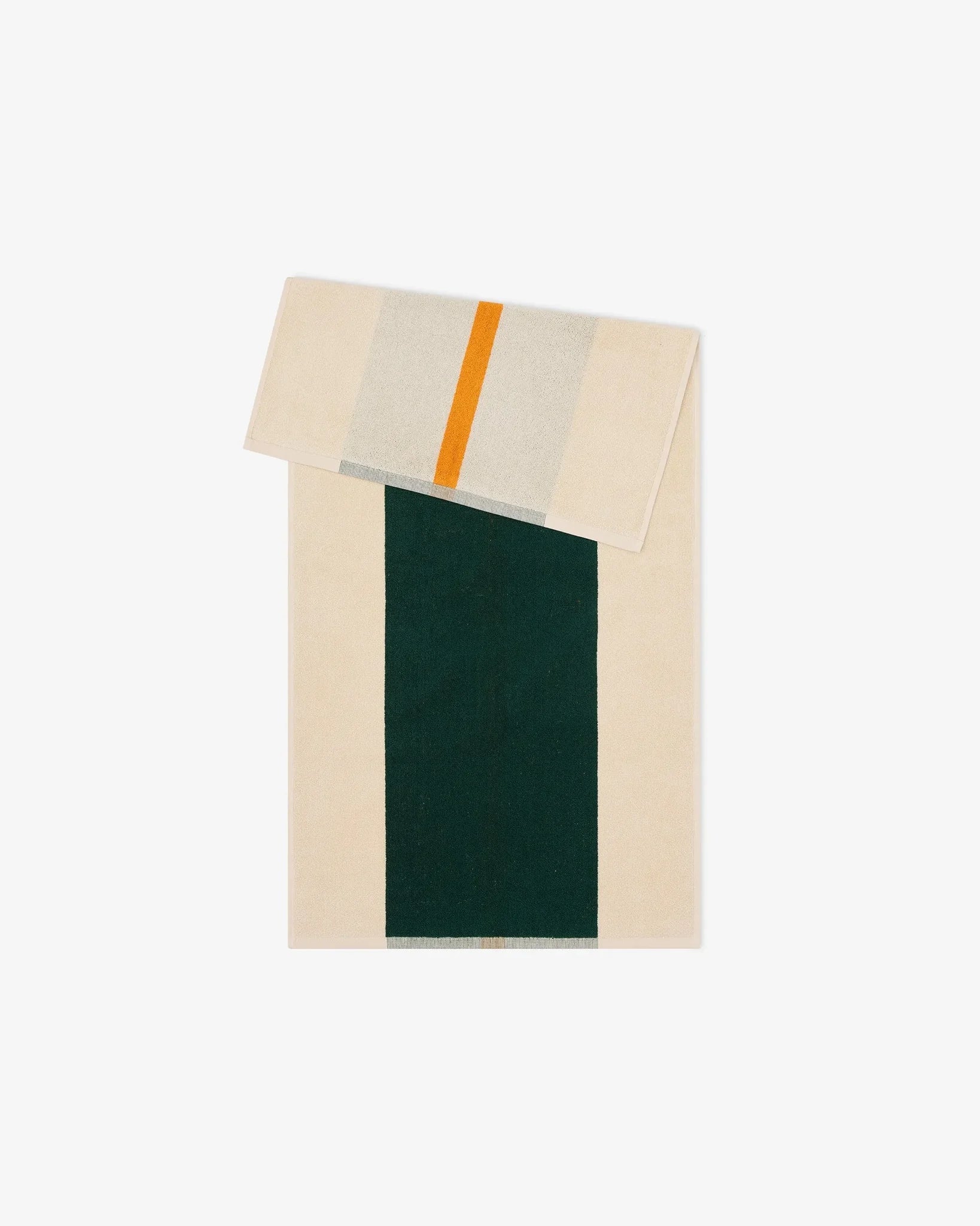 SUITE702 - MARTENS & MARTENS Handtuch (50 x 100 cm) • Dark Green-Orange - ROSA ECK