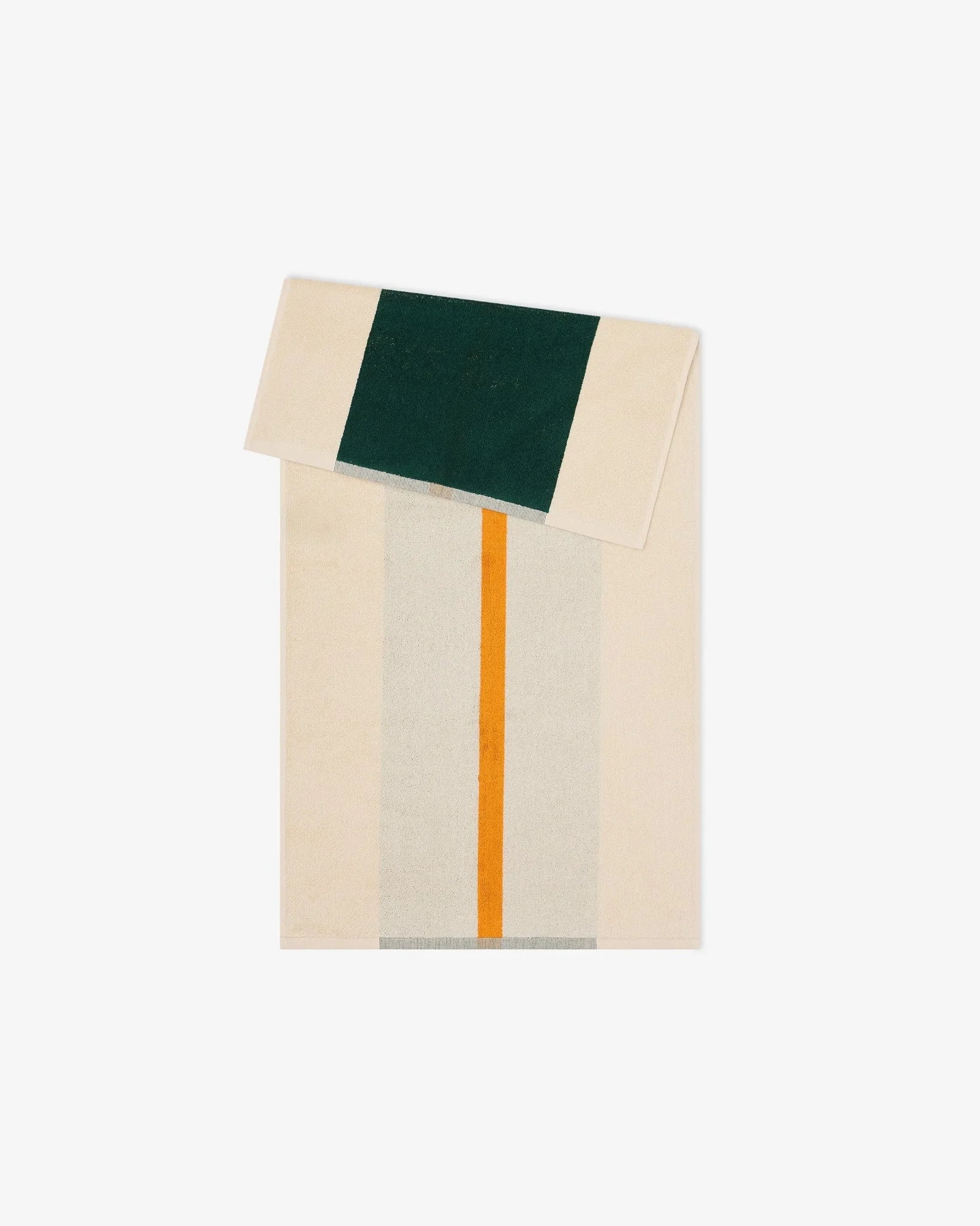 SUITE702 - MARTENS & MARTENS Handtuch (50 x 100 cm) • Dark Green-Orange - ROSA ECK