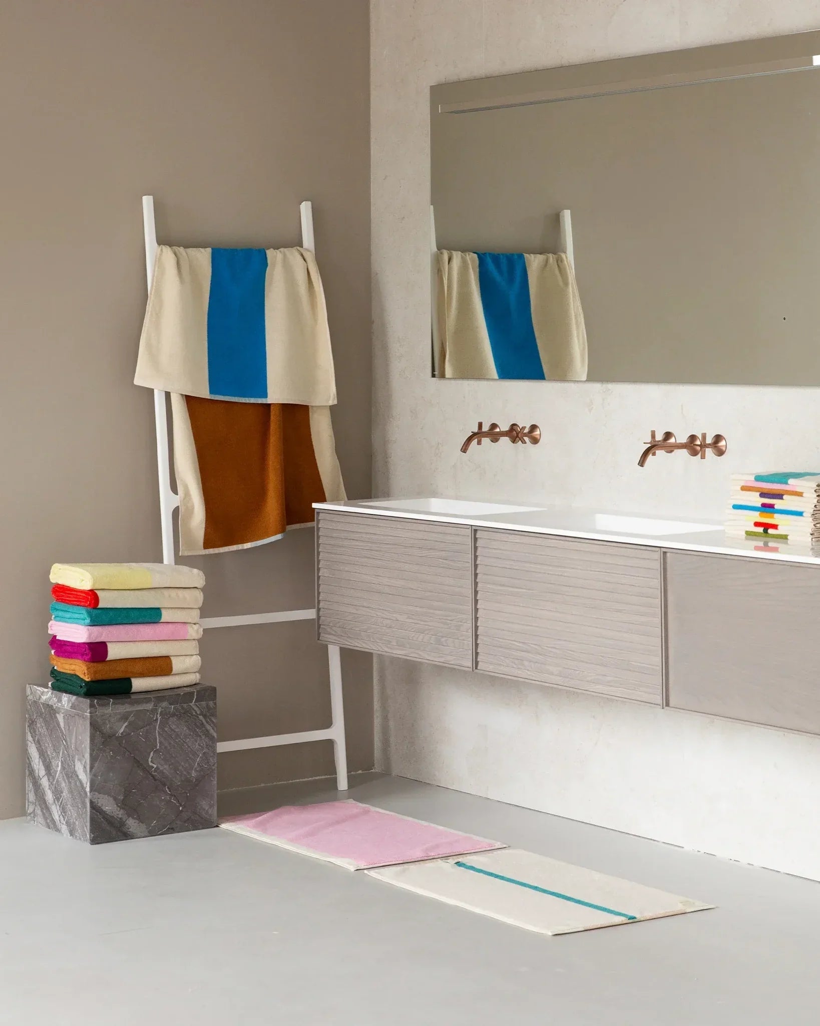 SUITE702 - MARTENS & MARTENS Mini-Handtücher (6er-Set) • Combi - ROSA ECK