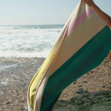SUITE702 - MARTENS & MARTENS Strandtuch (90 x 180 cm) • Pink-Turquoise-Lime-Red - ROSA ECK