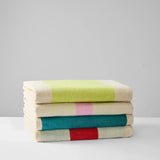 SUITE702 - MARTENS & MARTENS Strandtuch (90 x 180 cm) • Pink-Turquoise-Lime-Red - ROSA ECK