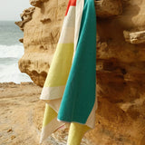 SUITE702 - MARTENS & MARTENS Strandtuch (90 x 180 cm) • Pink-Turquoise-Lime-Red - ROSA ECK