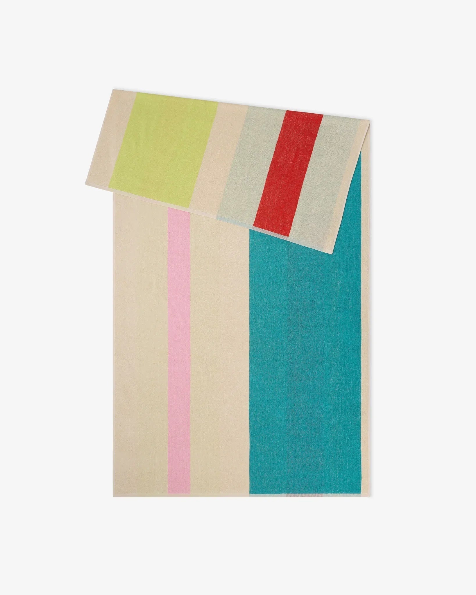 SUITE702 - MARTENS & MARTENS Strandtuch (90 x 180 cm) • Pink-Turquoise-Lime-Red - ROSA ECK