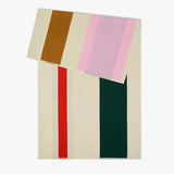 SUITE702 - MARTENS & MARTENS Strandtuch (90 x 180 cm) • Red-Dark Green-Toffee-Pink - ROSA ECK