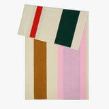 SUITE702 - MARTENS & MARTENS Strandtuch (90 x 180 cm) • Red-Dark Green-Toffee-Pink - ROSA ECK