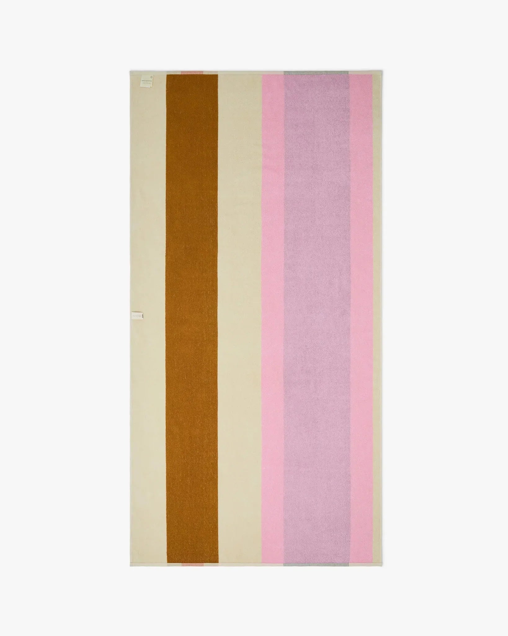 SUITE702 - MARTENS & MARTENS Strandtuch (90 x 180 cm) • Red-Dark Green-Toffee-Pink - ROSA ECK