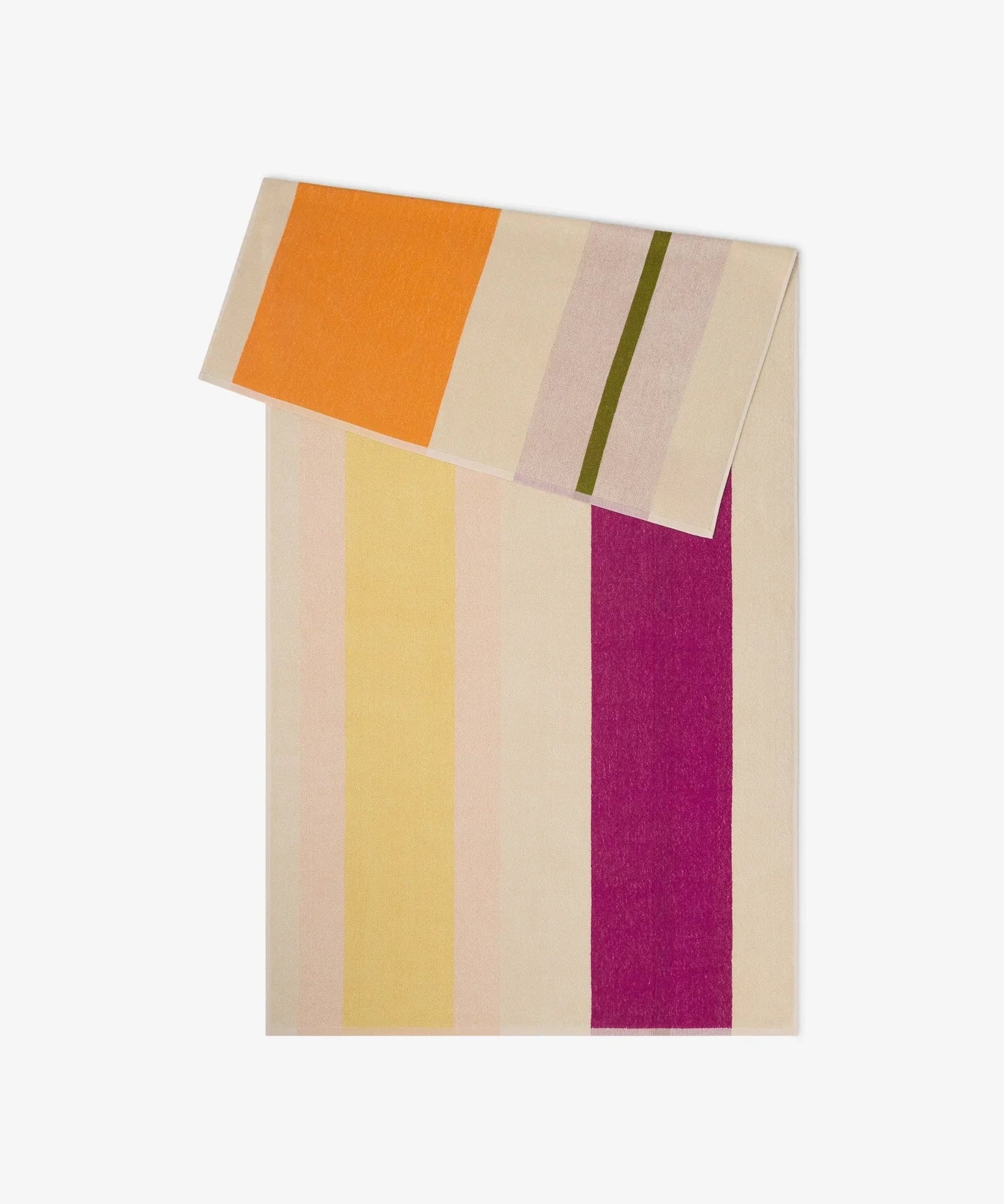 SUITE702 - MARTENS & MARTENS Strandtuch (90 x 180 cm) • Yellow-Fuchsia-Orange-Olive - ROSA ECK