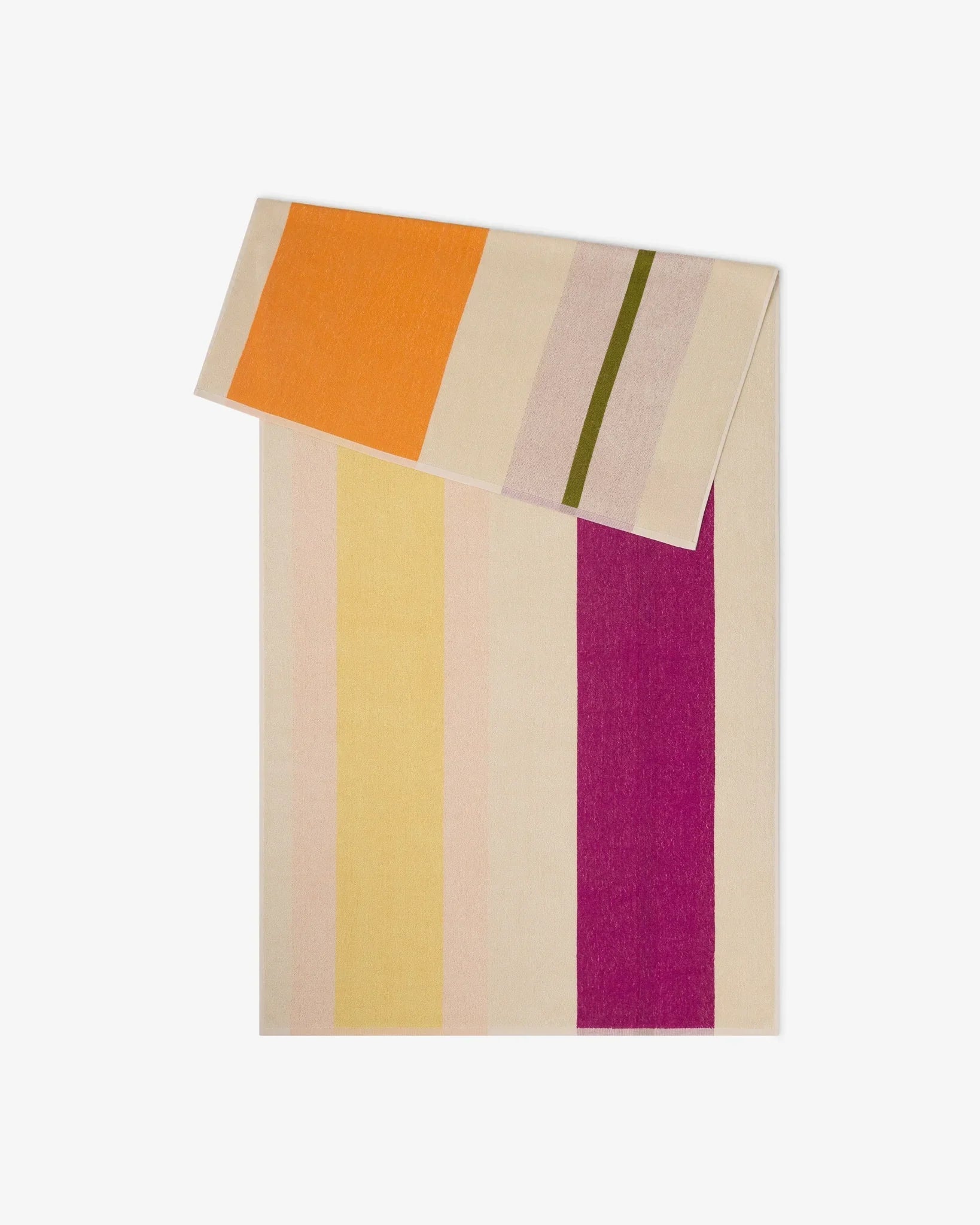 SUITE702 - MARTENS & MARTENS Strandtuch (90 x 180 cm) • Yellow-Fuchsia-Orange-Olive - ROSA ECK