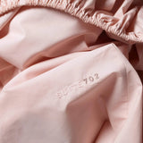 SUITE702 - Spannbettlaken aus Bio-Baumwolle • Blush - ROSA ECK