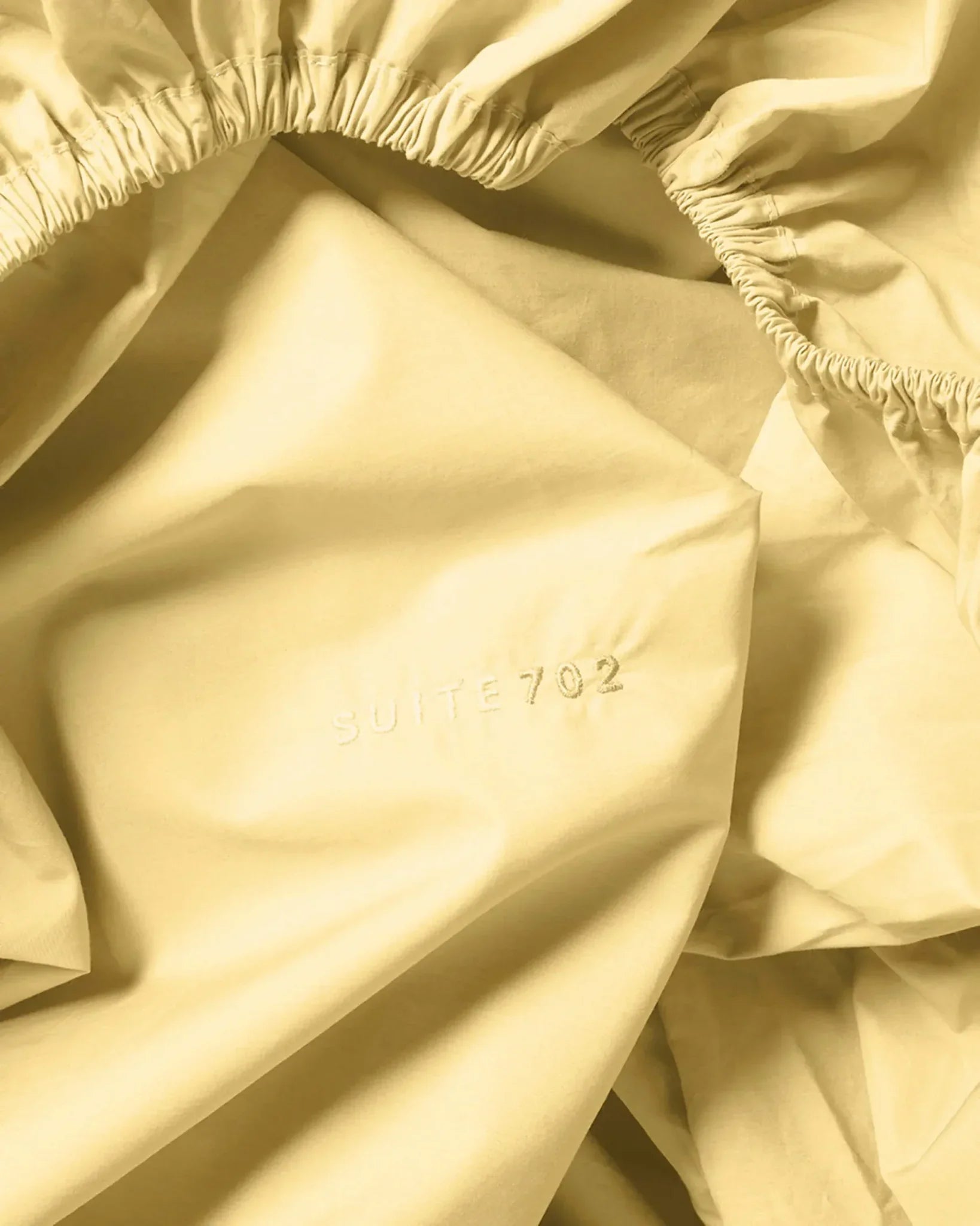 SUITE702 - Spannbettlaken aus Bio-Baumwolle • Butter Yellow - ROSA ECK