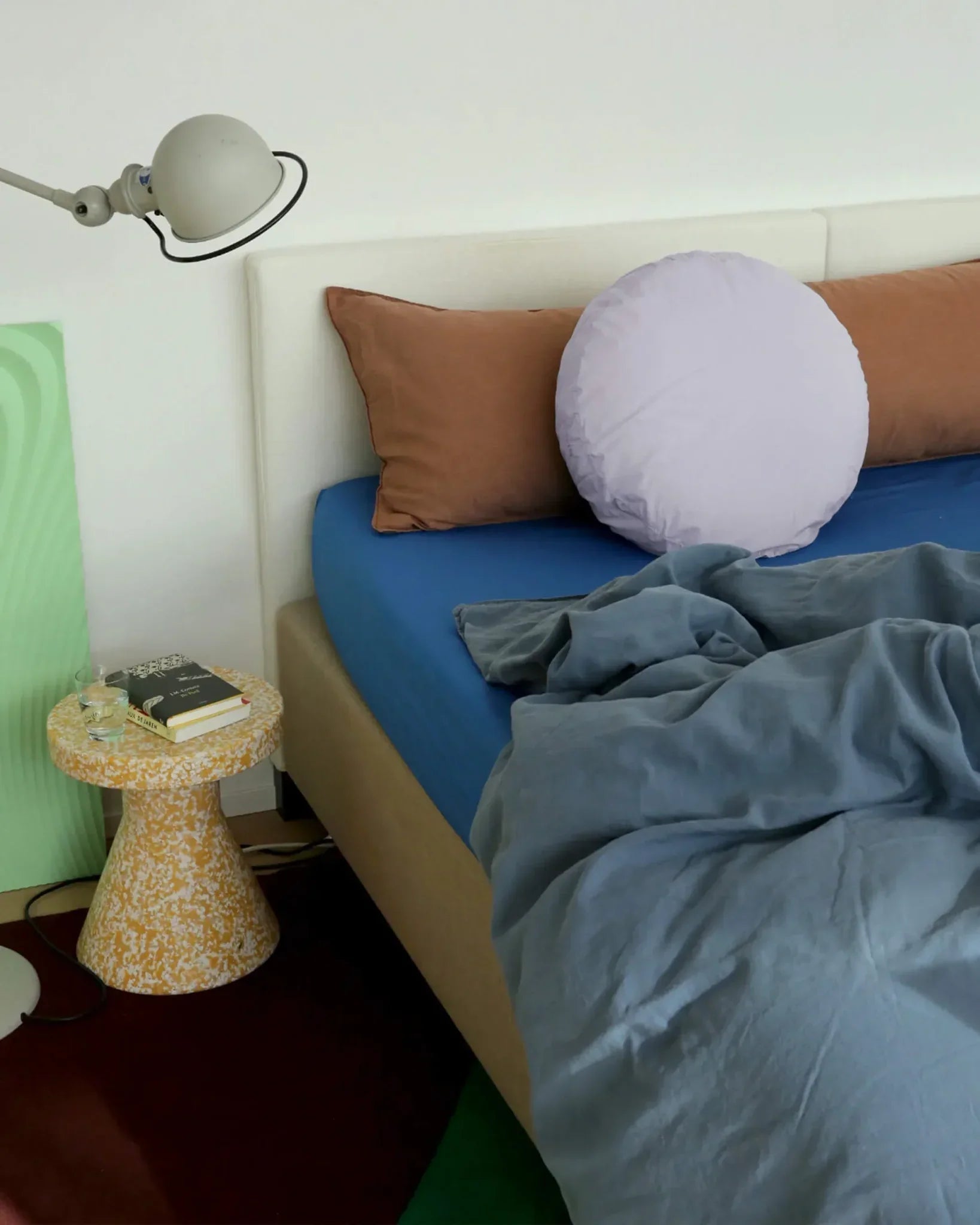 SUITE702 - Spannbettlaken aus Bio-Baumwolle • Cobalt Blue - ROSA ECK