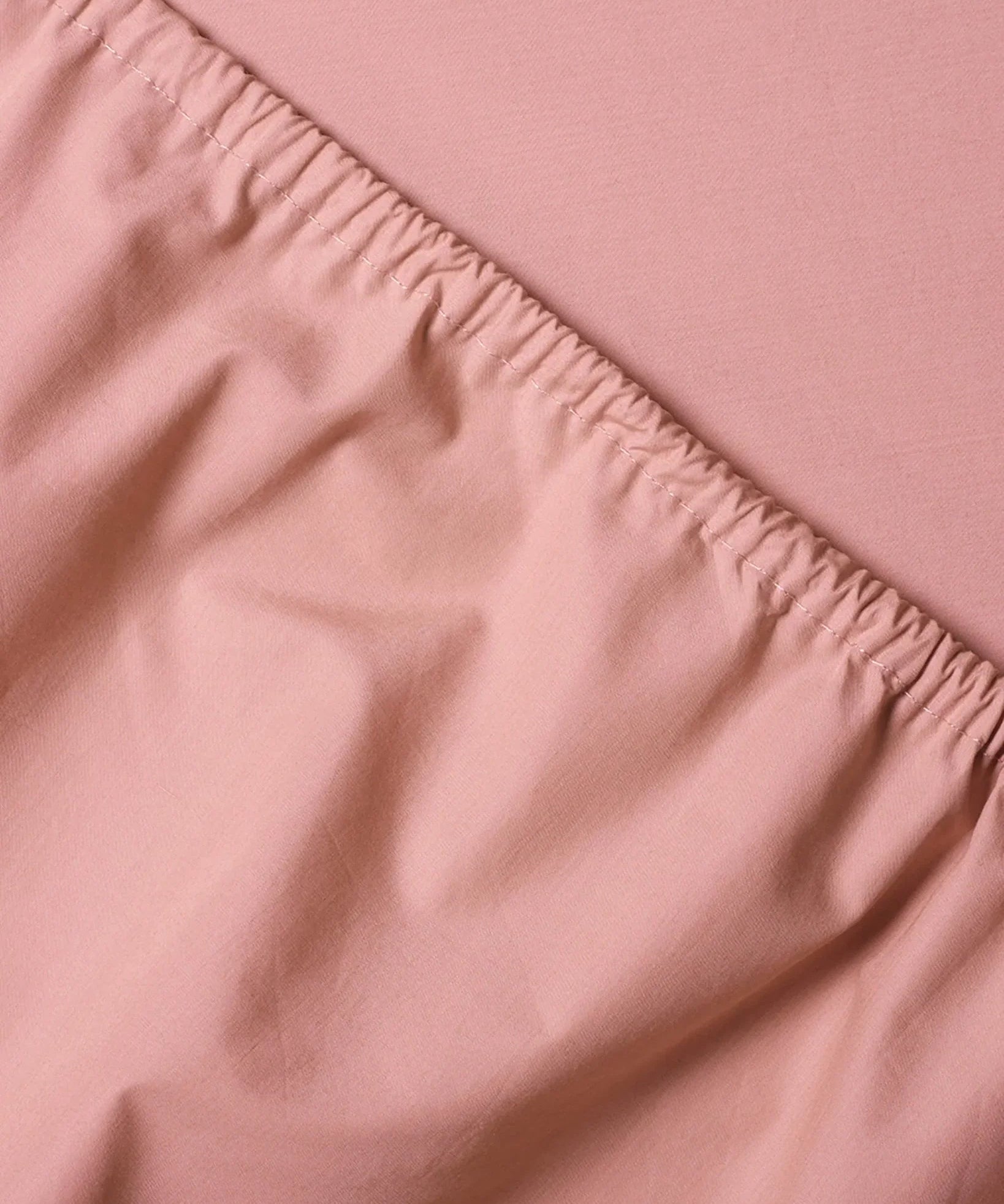 SUITE702 - Spannbettlaken aus Bio-Baumwolle • Dusty Rose - ROSA ECK