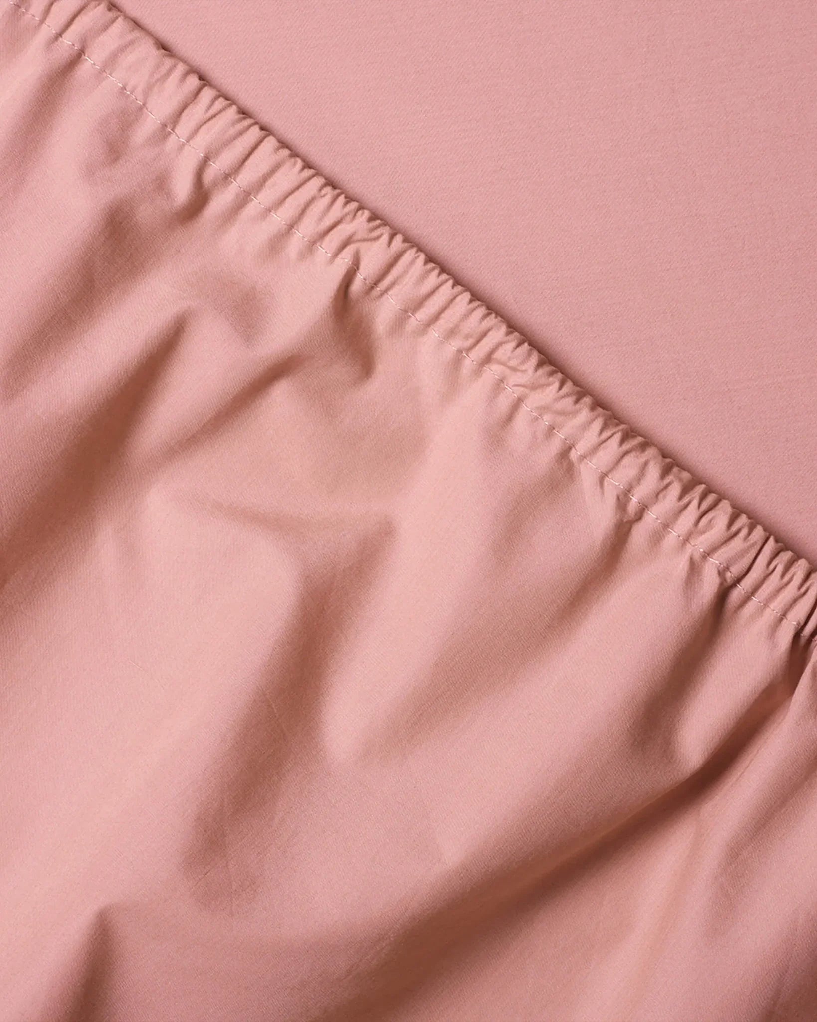 SUITE702 - Spannbettlaken aus Bio-Baumwolle • Dusty Rose - ROSA ECK
