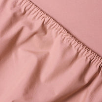 SUITE702 - Spannbettlaken aus Bio-Baumwolle • Dusty Rose - ROSA ECK
