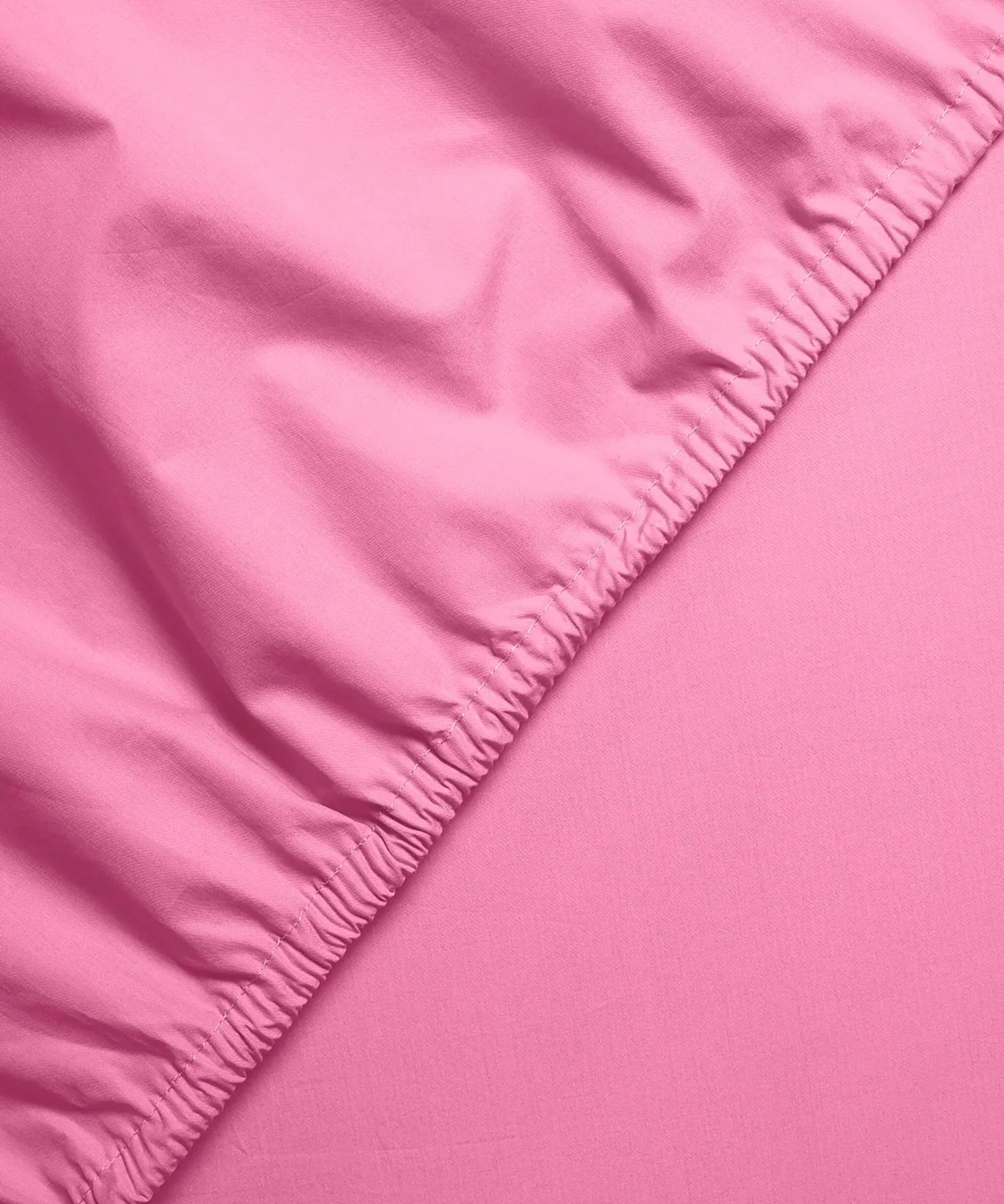 SUITE702 - Spannbettlaken aus Bio-Baumwolle • Pink Candy - ROSA ECK