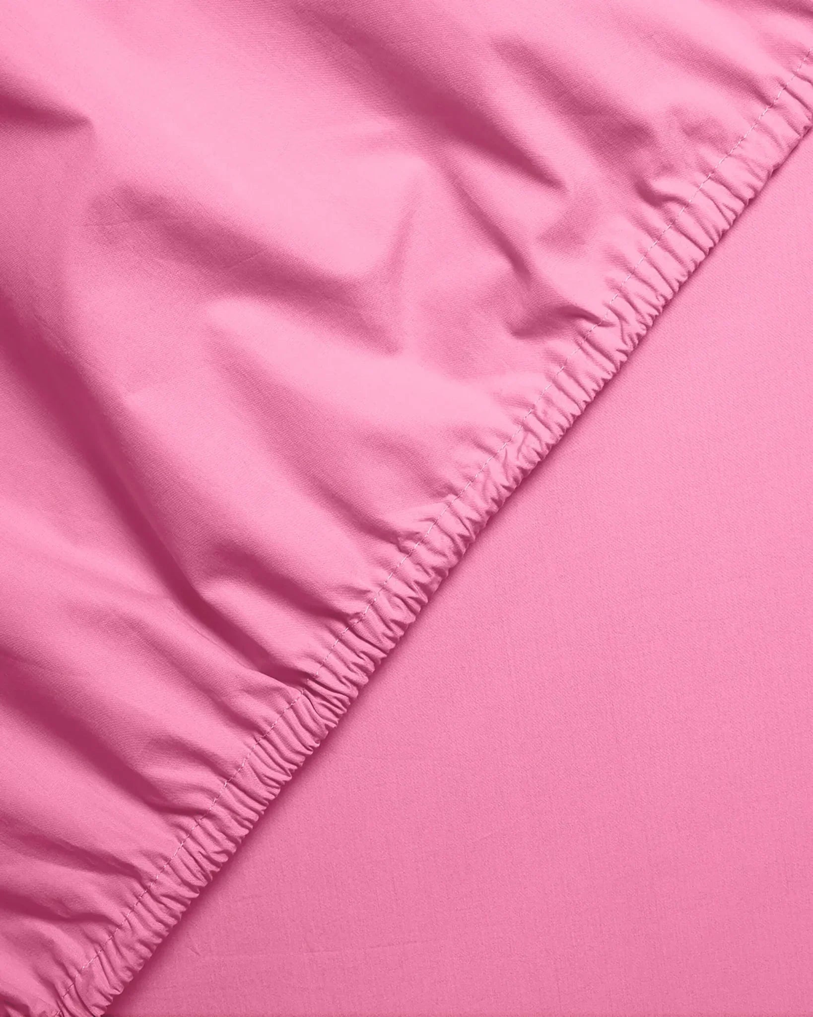 SUITE702 - Spannbettlaken aus Bio-Baumwolle • Pink Candy - ROSA ECK