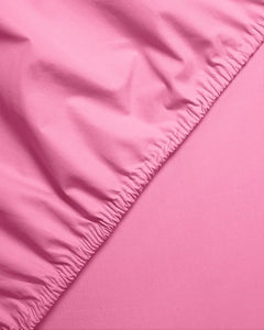 SUITE702 - Spannbettlaken aus Bio-Baumwolle • Pink Candy - ROSA ECK