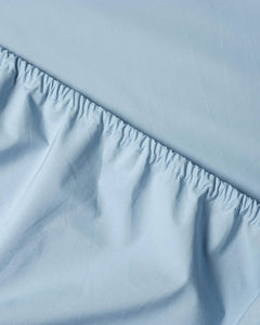 SUITE702 - Spannbettlaken aus Bio-Baumwolle • Sky Blue - ROSA ECK