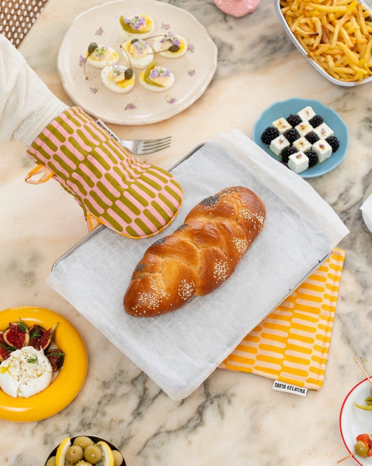 Tarta Gelatina - FRENCH FRIES Backofenhandschuh - Ofenhandschuhe - ROSA ECK Concept Store