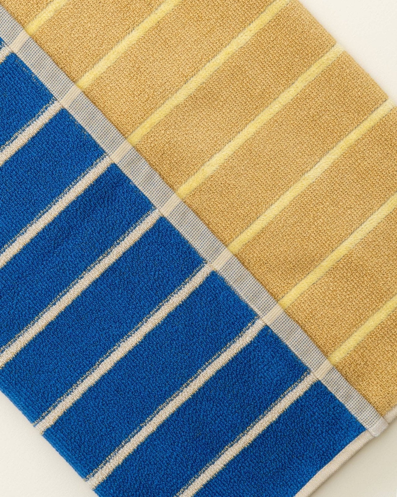Tarta Gelatina - Wende-Handtuch • Blue / Mustard - ROSA ECK