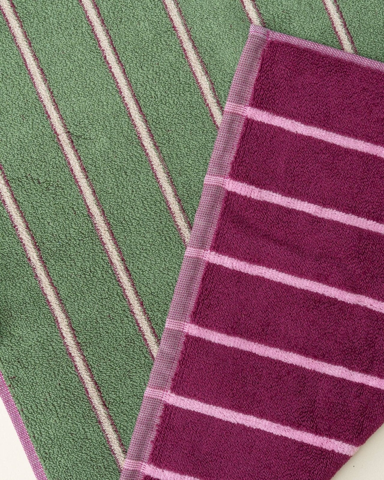 Tarta Gelatina - Wende-Handtuch • Sage / Plum - ROSA ECK