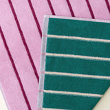 Tarta Gelatina - Wende-Handtuch • Teal / Pink - ROSA ECK
