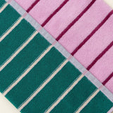 Tarta Gelatina - Wende-Handtuch • Teal / Pink - ROSA ECK