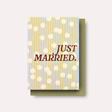 The Completist - CONFETTI Hochzeitskarte - ROSA ECK