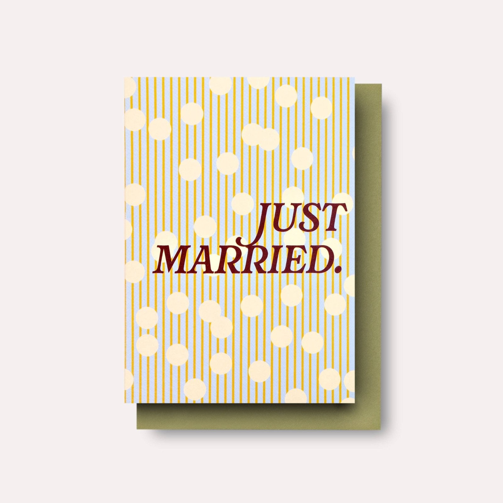 The Completist - CONFETTI Hochzeitskarte - ROSA ECK
