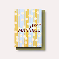 The Completist - CONFETTI Hochzeitskarte - ROSA ECK