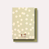 The Completist - CONFETTI Hochzeitskarte - ROSA ECK
