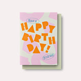 The Completist - HAPPY BIRTHDAY Geburtstagskarte - ROSA ECK - Karte, ,
