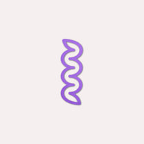 The Completist - MINI - HELIX Kleines Lesezeichen • Lavendel - ROSA ECK