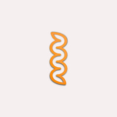 The Completist - MINI - HELIX Kleines Lesezeichen | Mandarin - ROSA ECK - Bookmark, Orange,