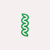 The Completist - MINI - HELIX Kleines Lesezeichen | Smaragd - ROSA ECK - Bookmark, Grün,