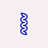 The Completist - MINI - HELIX Kleines Lesezeichen • Ultramarin - ROSA ECK