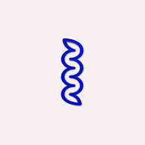The Completist - MINI - HELIX Kleines Lesezeichen • Ultramarin - ROSA ECK