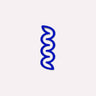 The Completist - MINI - HELIX Kleines Lesezeichen • Ultramarin - ROSA ECK